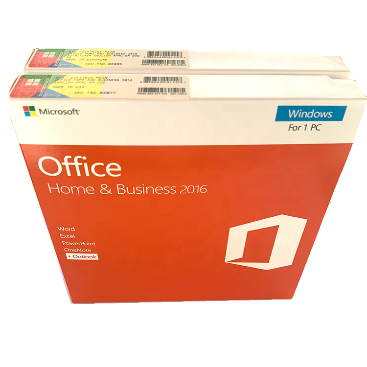 Office 2016 Home And Business 6 Cajas Retail